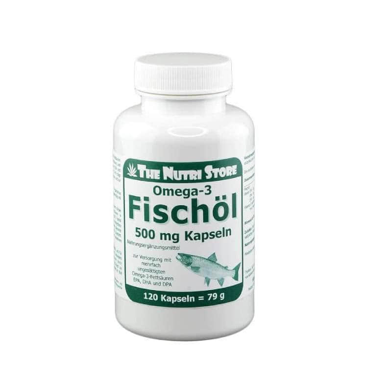 Omega-3 Fish oil 500 mg, 120 capsules
