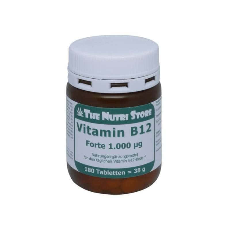 Vitamin B12 Forte 1000 mcg, 180 tablets