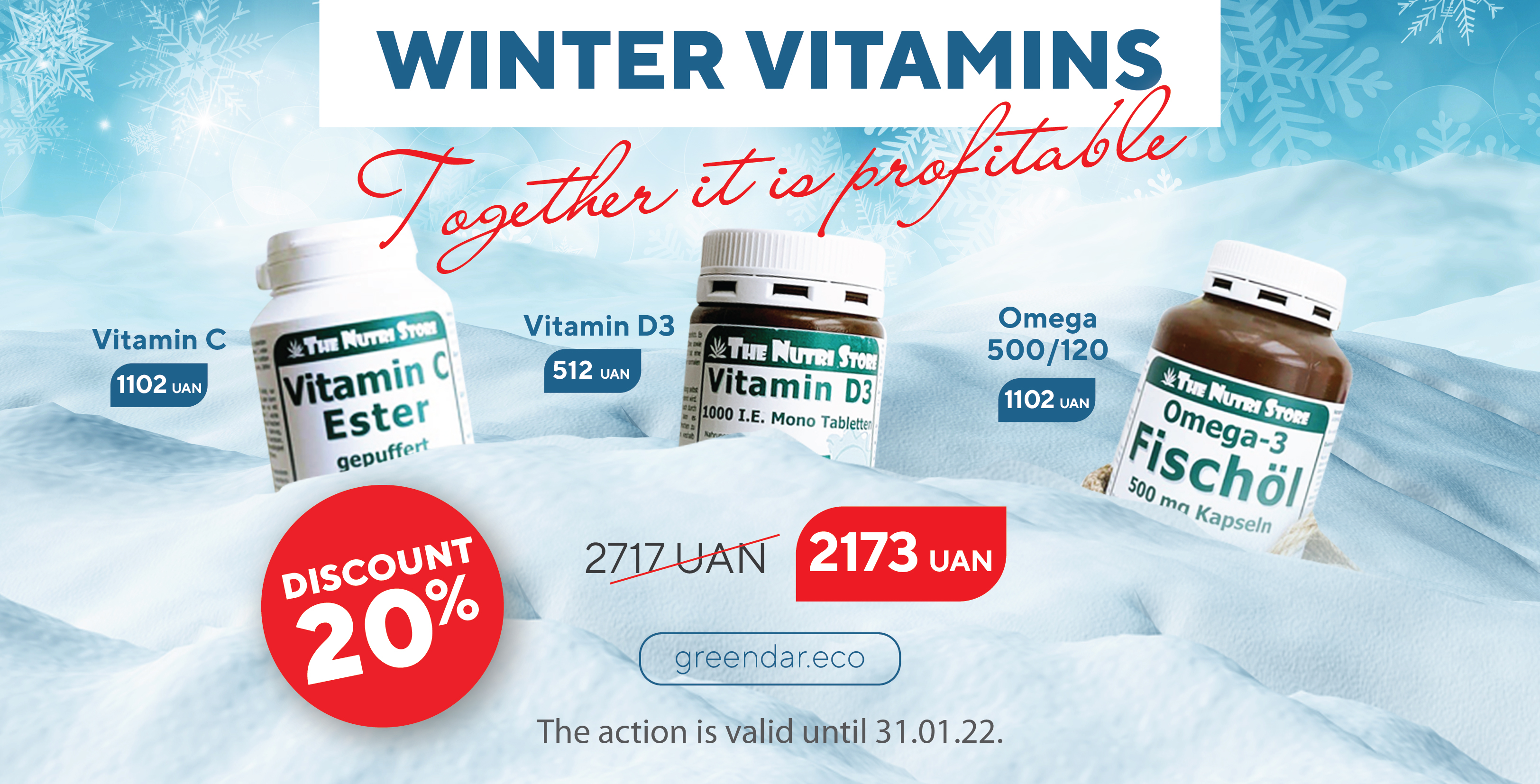 Boxing "Winter vitamins" | Greendar - We care about life and health
